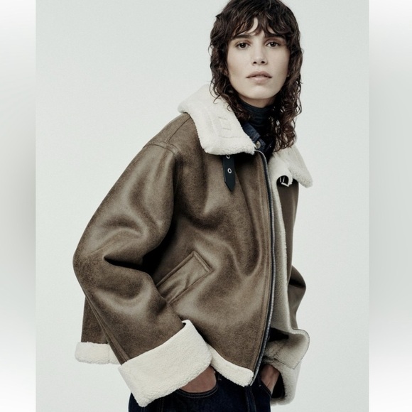 NWT ZARA OVERSIZED DOUBLE FACED JACKET SIZE M 
🚨 FINAL PRICE NO OFFER ACCEPT - Picture 8 of 16